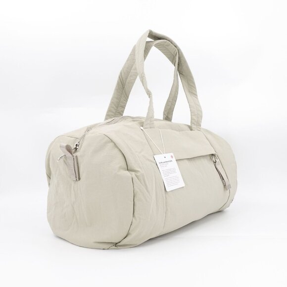 Lululemon Women's On My Level Duffle Bag 16L Raw Linen Beige OS - Picture 3 of 14